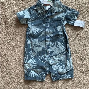 Blue Hawaiian Baby Boy’s Romper